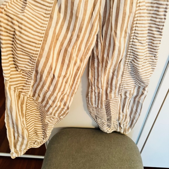 Promesa Jump for Joy Striped Drawstring Balloon Parachute Pants - Picture 6 of 7